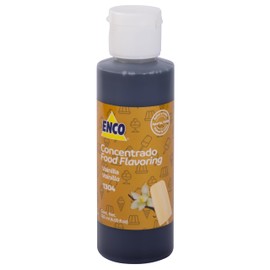 ENCO Flavoring 4.05 fl.oz (120ml) for ice cream, popsicles, aguas frescas, jellies, and more (adds flavor and color) (Vanilla)