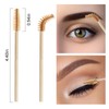 MyAoKuE-UP 100 Pack Bamboo Handle Mascara Wands Disposable Eyelash Brushes