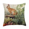 Rabbit Tending To Vegetable Garden Rabbit with A Vegetable Gardening,