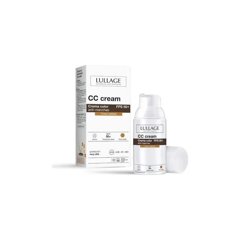 Lullage Crema Color Tono Medio Anti-manchas Spf 50+ 30 Ml