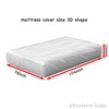Ecoterra Home King Mattress Bags for Moving and Disposal 78''x108''x14'',Waterproof