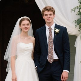 Gsyziux Floral Ties for Men, Cotton Men's Skinny Tie Printed Necktie for Shirt Tuxedo Wedding Party Dance Business (Style-08)