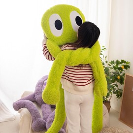 Xshelley Long Legs Octopus, Large Stuffed Animal Octopus Plush Toy, Pillow, Cushion, Soft Octopus Stuffed Sea Animal, Children's Gift (78.8 inch high Green)