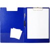 Esselte A4 Clipfolder with Cover, Rigid Plastic, Blue
