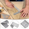 7in Metric Triangle Ruler and 12in Square Angle Ruler -