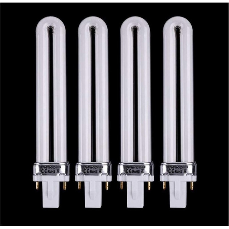 XICHEN 4 PCS/Set Light Bulbs Replacement 9W UV 365nm Lamp