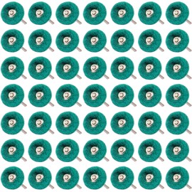 Shineboc 50 Pieces Abrasive Wheels, 25mm Abrasive Buffing Polishing Wheels Set with 1/8" (3mm) 150 Grit for Dremel Rotary Tools