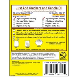 Savory Saltine Seasoning, 2.2 Ounce, Cinnamon Toast, 2 Pack