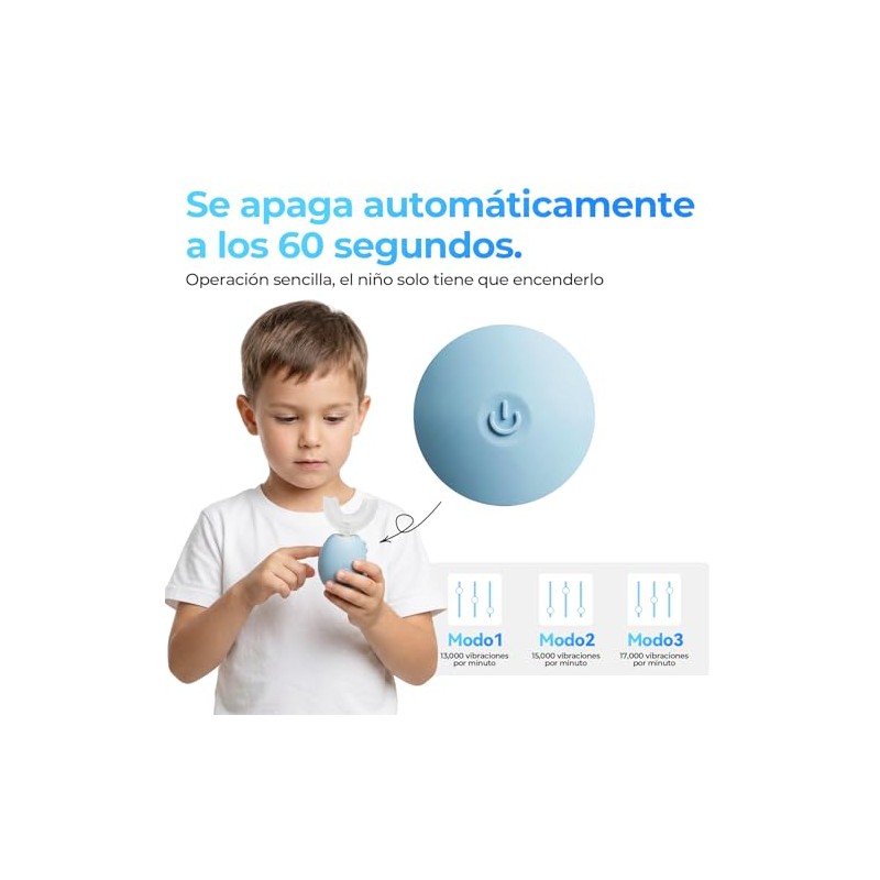 Cepillo Dientes Electronico Niños Diseño Forma Modos Cepillado Electrico Infantil
