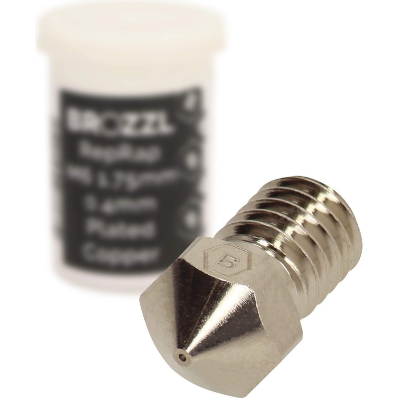 BROZZL E3D V6 1.75 mm Nozzle Plated Copper 0.25 mm