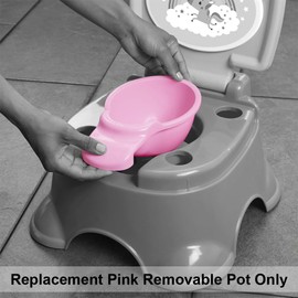 Replacement Part for Fisher-Price 3-in-1 Unicorn Tunes Potty Seat Trainer HGX45 - Replacement Pink Removable Pot