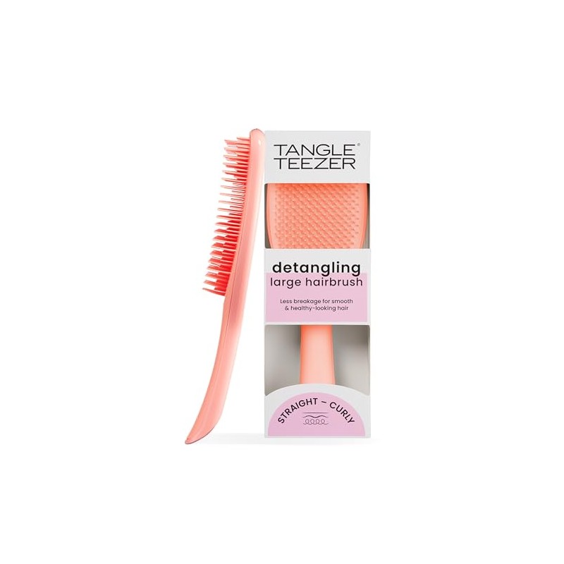 Tangle Teezer Hair Brush, Pink, Large Ultimate Detangler, Detangling Brush
