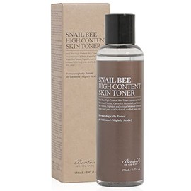 Benton Snail Bee High Content Skin (Toner) 150 ml (5.07 fl. oz.) - Snail secretion filtrate and green tea water contains moisturising and soothing toner for oily