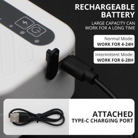 YQMIGU Rechargeable Aerator for Fishing,Mini Aerator for Minnow Bucket,Quiet Voice，Intermittent Mode，13GPH-32GPH Adjustable 3 Speed Oxygen Pump for Tropical Fish Enthusiasts and Fishing Enthusiasts