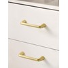 JIASENBAO 5 Pack Gold Cabinet Pulls 3.75" Hole Center Brushed