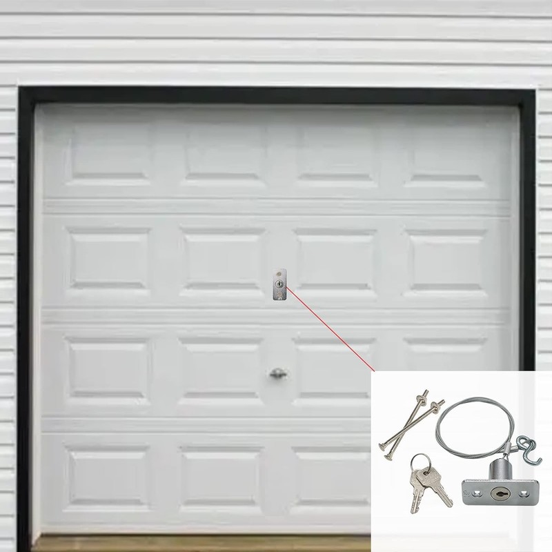 Garage Door Lock,Garage Door Opener,Emergency Release Lock Kit with 2