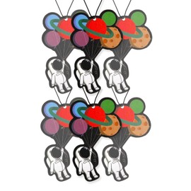 Astronaut with Planet Balloons Car Air Freshener 6 Pack Scented with Essential Oils (6 Pack)