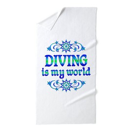 CafePress Diving is My World 30"x60" Absorbent Cotton Back, Soft Beach, Pool Towel