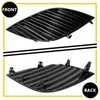 BXZ Fog Lamp Light Cover Bumper Insert Pair Glossy Black