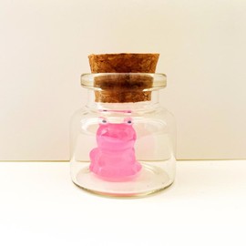 Baby ANIMAL in a Bottle, -OLI-, Adopt your Own Baby in a Bottle, Desk Pet, Includes Gem Stickers and Birth Certificate, Cute Companion and Collectable, Decor Ornaments