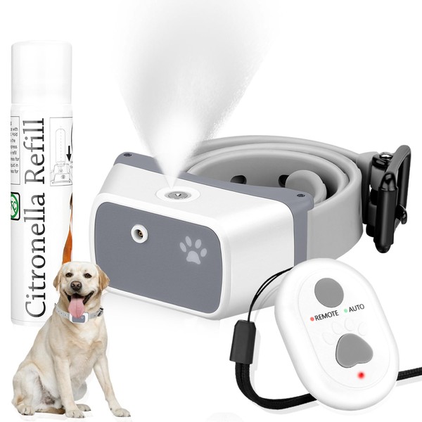 Citronella Bark Collar for Dogs, Spray Bark Collar [with Remote