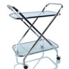 Anne Home X-Shape Bar Cart, One Size, Chrome