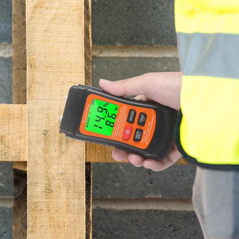 Moisture Meter Wood Moisture Detector Intelligent Temperature Humidity Measuring Digital