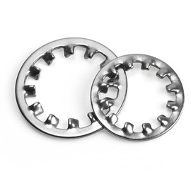 FOMGIIN Pack of 10 M14 Tooth Washers Lock Washers 304 Stainless Steel Inner Tooth Serrated Tooth Washers Clamping Discs Assortment Spring Washers Size Assortment for Screw Attachment
