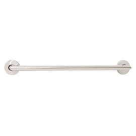 24-inch Coronado Designer Oval Bathroom Shower Grab Bar with Mitered Corners, Polished