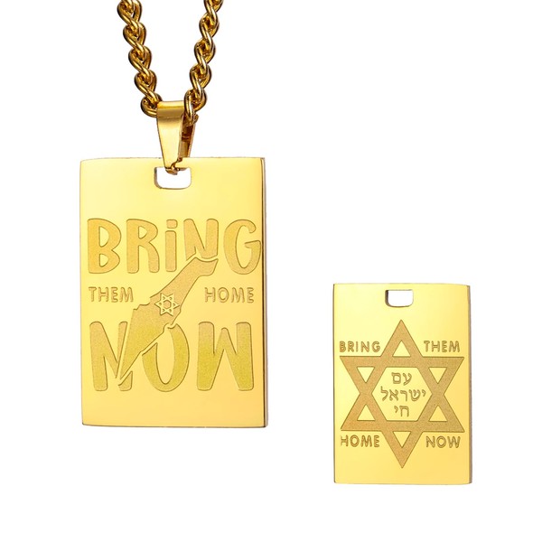 Dreamtimes Bring Them Home Now Necklace/keychain Women Men Unisex Israel