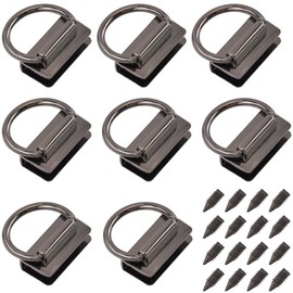 GORGECRAFT 1 Box 8Pcs Purse Suspension Clasp Metal Bag Connector with D Ring Bridge Hanger Handbag Chain Side Bags Chain Strap Buckle with Screw for Handbag DIY Keychain Lanyard Leather Craft Gunmetal