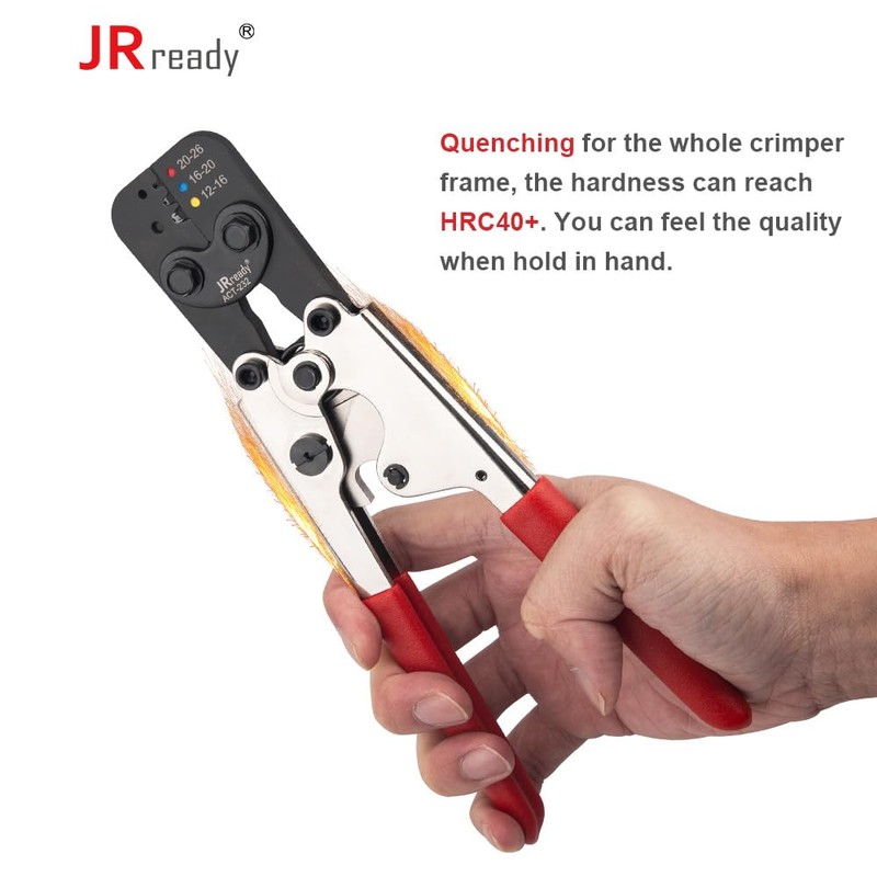 JRready ACT-232 Hand Tool(M22520/37-1 Equivalent) for Crimping M81824/1,6,7,8,9,10,11,13,14 Heat Shrink
