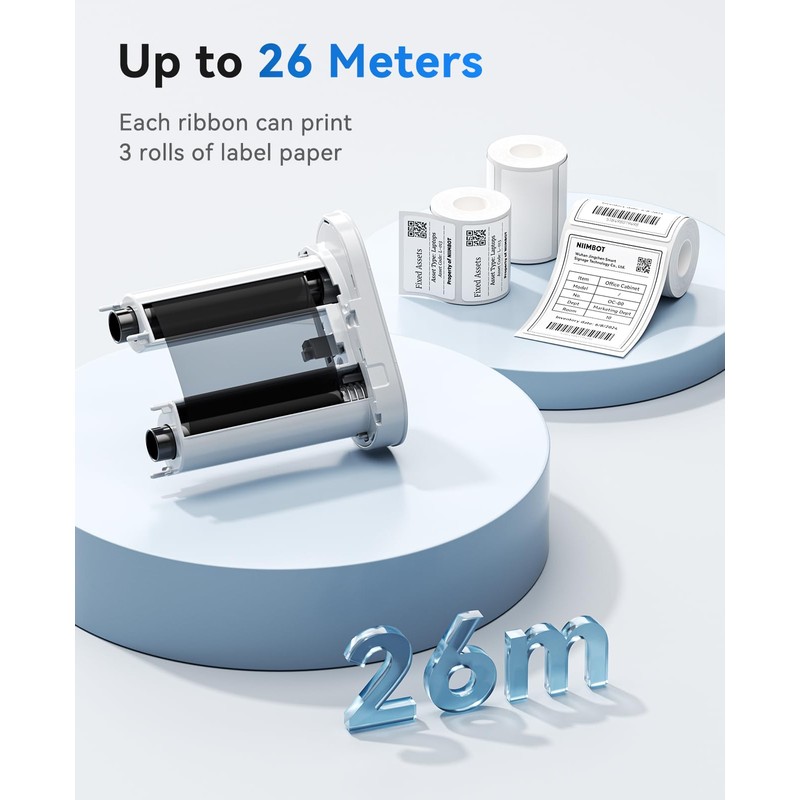 NIIMBOT Compatible Labeling M3 Ribbon, Replacement Refill Tapes, Only for