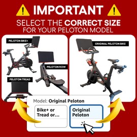 Premium Neoprene Monitor Cover for Peloton Screen - Super Soft Terry - Fits Original Bike, Bike+, Row, Tread - Protect From Dust and Damage - Screen Protector