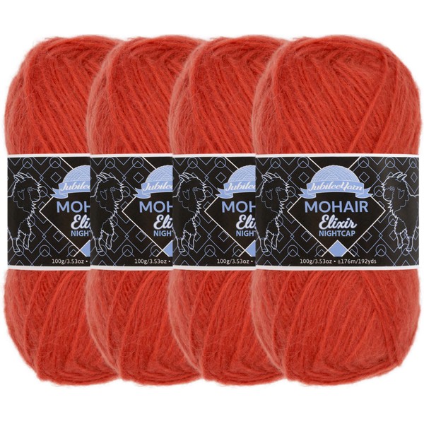 JubileeYarn Mohair Elixir Nightcap Yarn - Chunky Wool Blend -