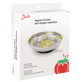 Dritz Magnetic Bowl Pin Dish, Silver