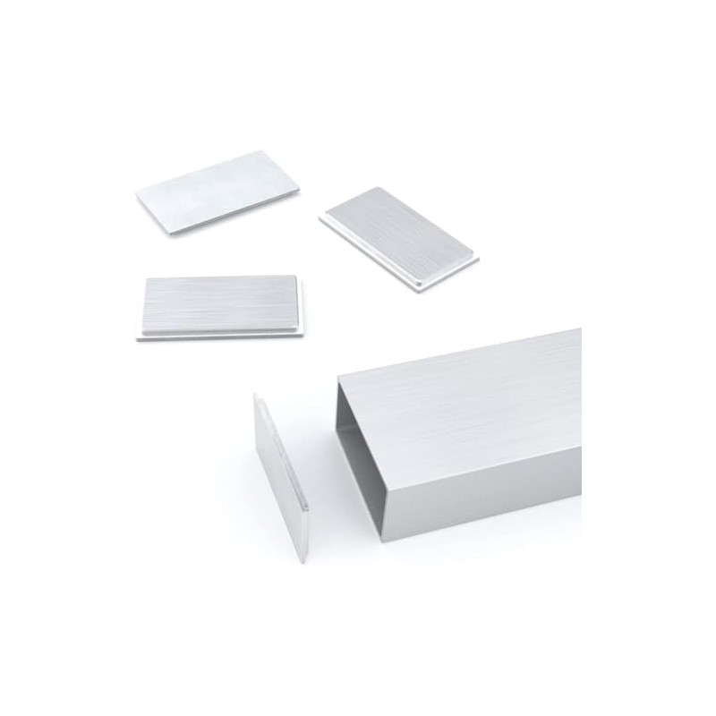 Rectangle Metal End Cap 2"x5" 4 Pack Press Fit NELSONS