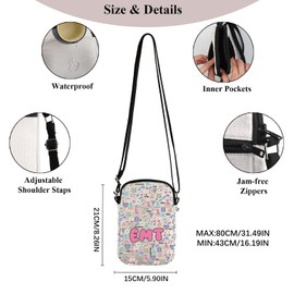 PYOUL Medic EMT Wertschätzungsgeschenk Zukunft EMT Crossbody Tasche Notfall Medizintechniker Reisetasche Mediziner Arbeiter Geschenk, Future Emt Cb