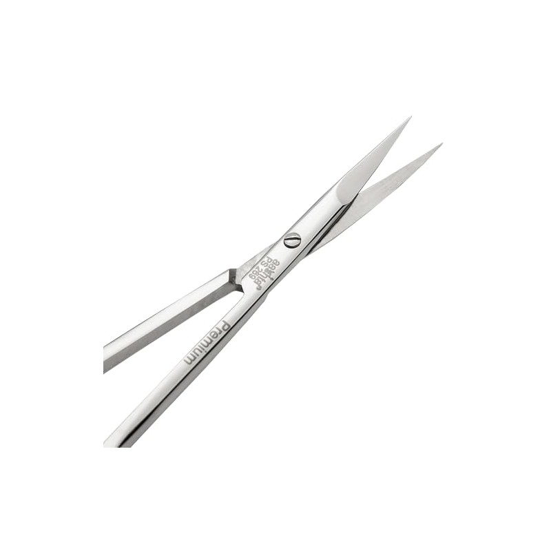 Tijera Punta Fina Curva Para Manicure Aashta Premium PS-269