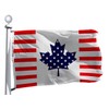 Canada America Friendship Flag 3'x5' -Premium Silk Fabric -United States