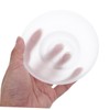 MAGICLULU Frosted Glass Soap Dish Round Bathroom Replacement Soap Holder
