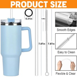 Glass Straws Reusable Straight 20 cm Includes Cleaning Brush Glass Straws Dishwasher Safe Drinking Straws Glass Straws Glass Straws Glass Straws Glass Straws Glass Straws Glass Straws Pack of 10