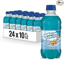 Hawaiian Punch Polar Blast Fruit Juice Drink, 10 Fl Oz, 24 Count (4 Pack of 6 )