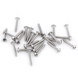 TOPINCN 200Pcs/Set M3 Self-Tapping Screws Kit Stainless Steel Metal Screws 6Mm/8Mm /10 Mm/12 Mm/16 Mm/20 Mm/25 Mm/30 Mm(Truss Head)
