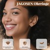 Jagosen Creolen Silber 925 Damen Doppel Creolen Ohrstecker Ohrringe Silber