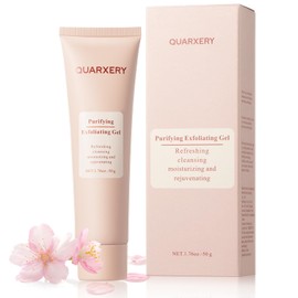 Quarxery Gentle Exfoliating Gel | Sensitive Skin Face & Body Cleanser | Natural Witch Hazel & Aloe | Deep Pore Cleansing
