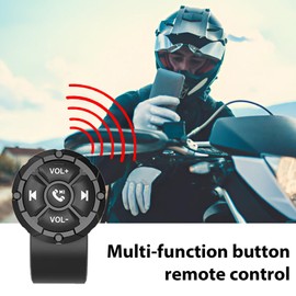 Steering Wheel Control Button for Phone | Wireless Phone Remote Control,Button Steering Wheel Wireless Remote Control for Car, Motorbike, Waterproof Phone Remote Controller for Driving