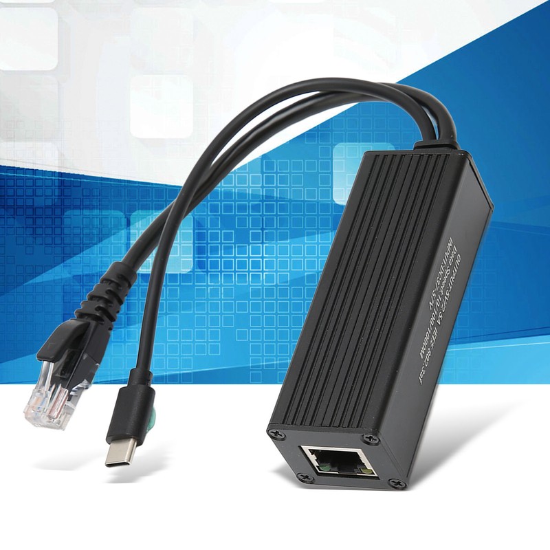 POE Splitter Metal Shell Design 5V 2.5A Type C Interface