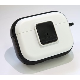 Kid-Proof case for AirPods Pro 1/2 1st/2nd gen Generation/AirPods 3: Magnetic, Safety Lock, Shock-Proof, with or Without AirTag Holder (White and Black, for Airpods Pro/Pro 2)