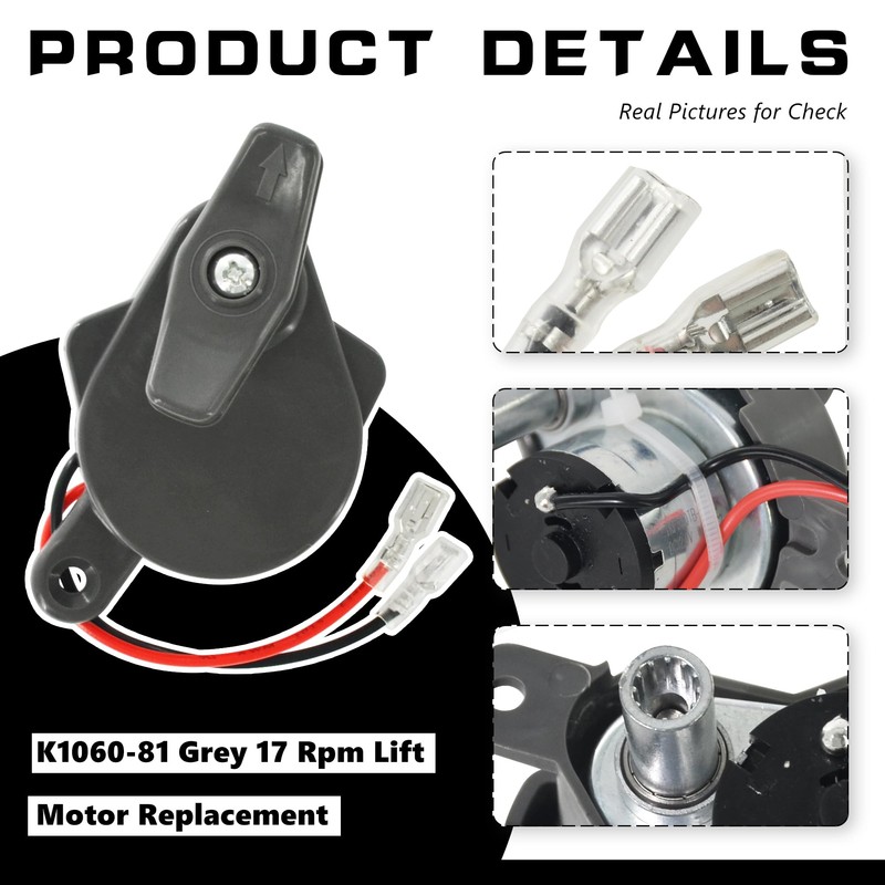 ZNTVW RV Fan Vent K6010-81 17 RPM Lift Motor B